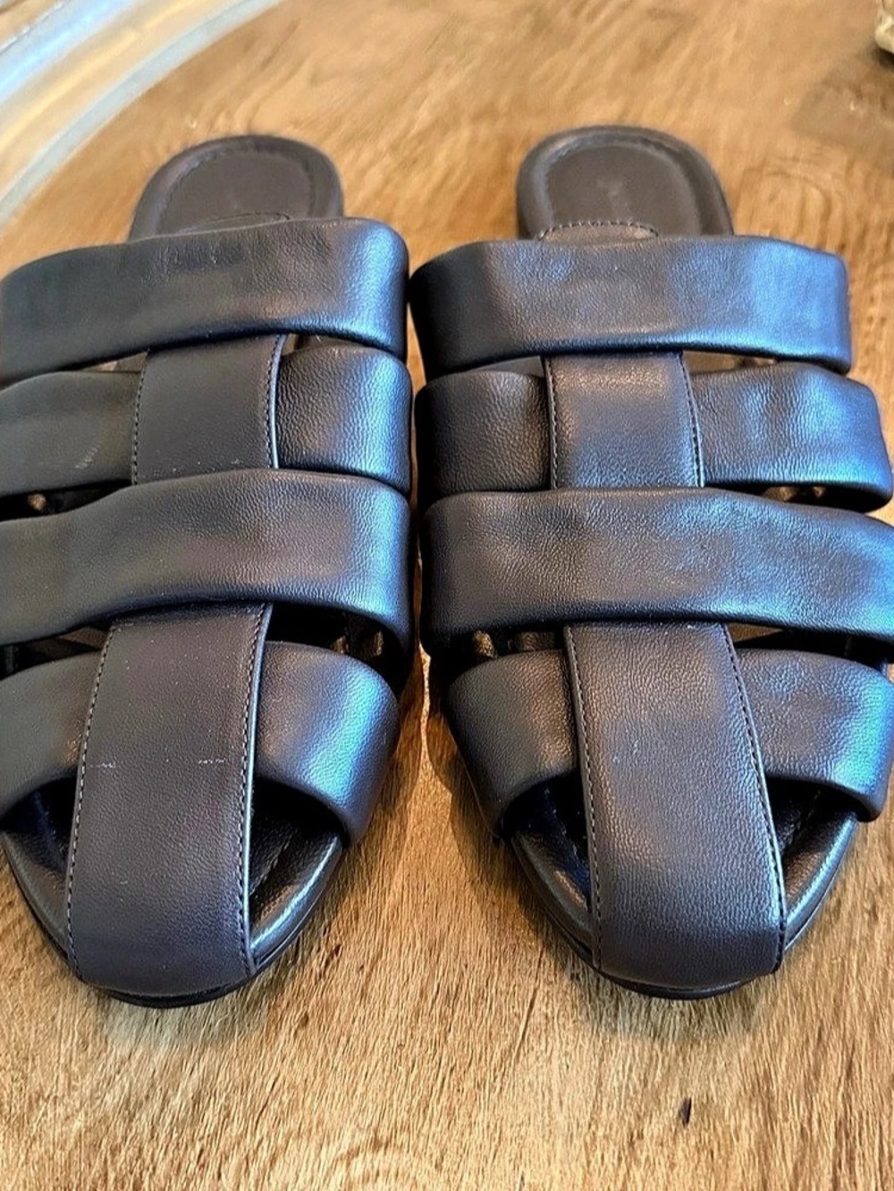 Jenni Kayne Woven Leather Mule Sandals